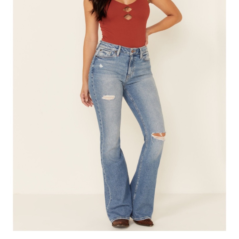 Idyllwind Womens Denim 6x34 Western High Rise Medium Wash Legends Vintage Flare